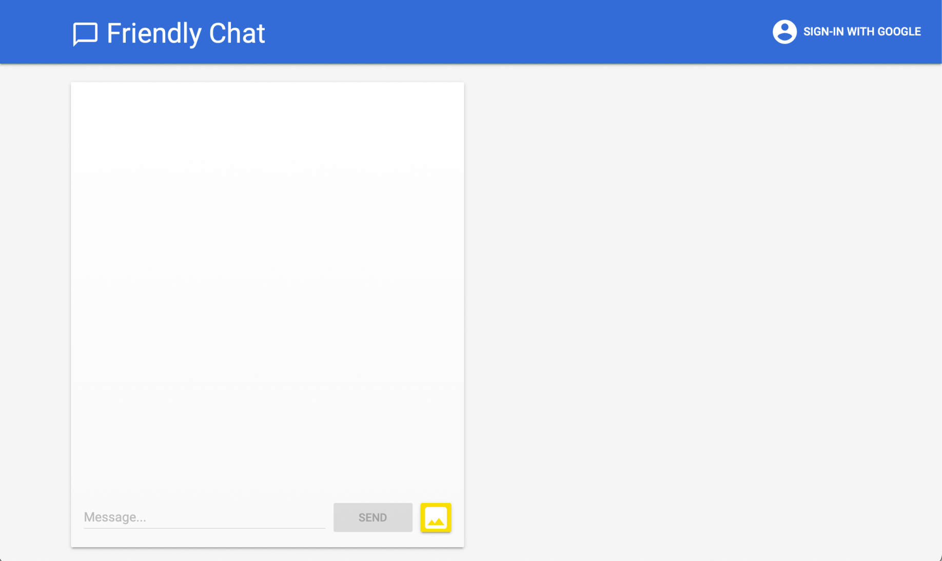 The web app User Interface
