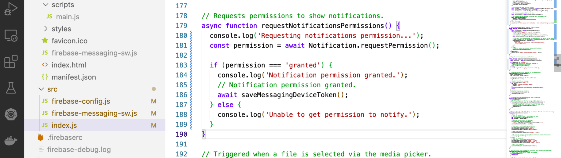 requestPermission()