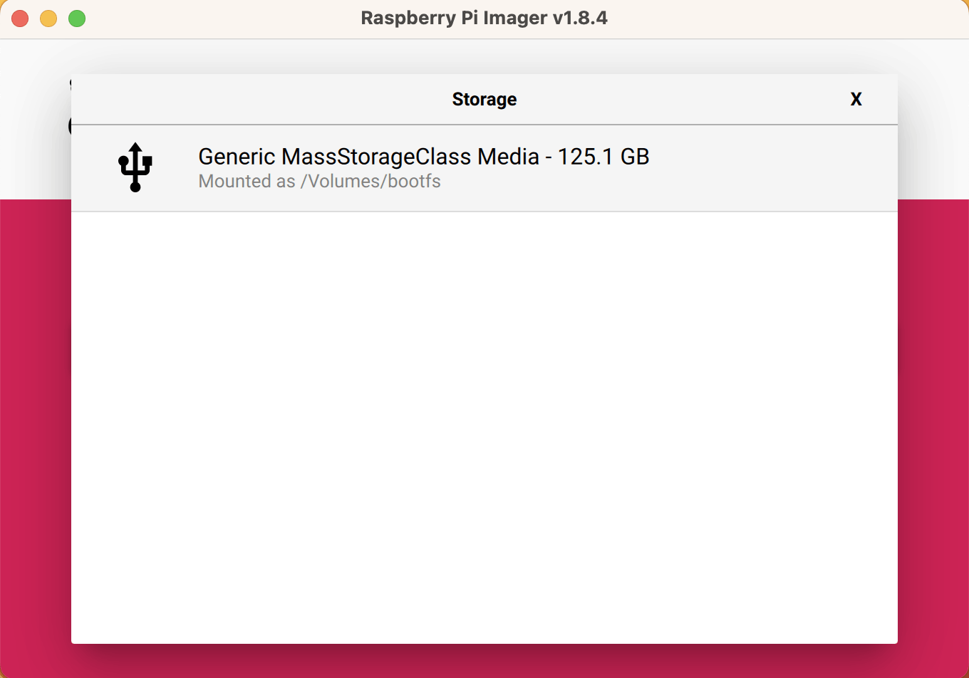 I selected the Micro SD card