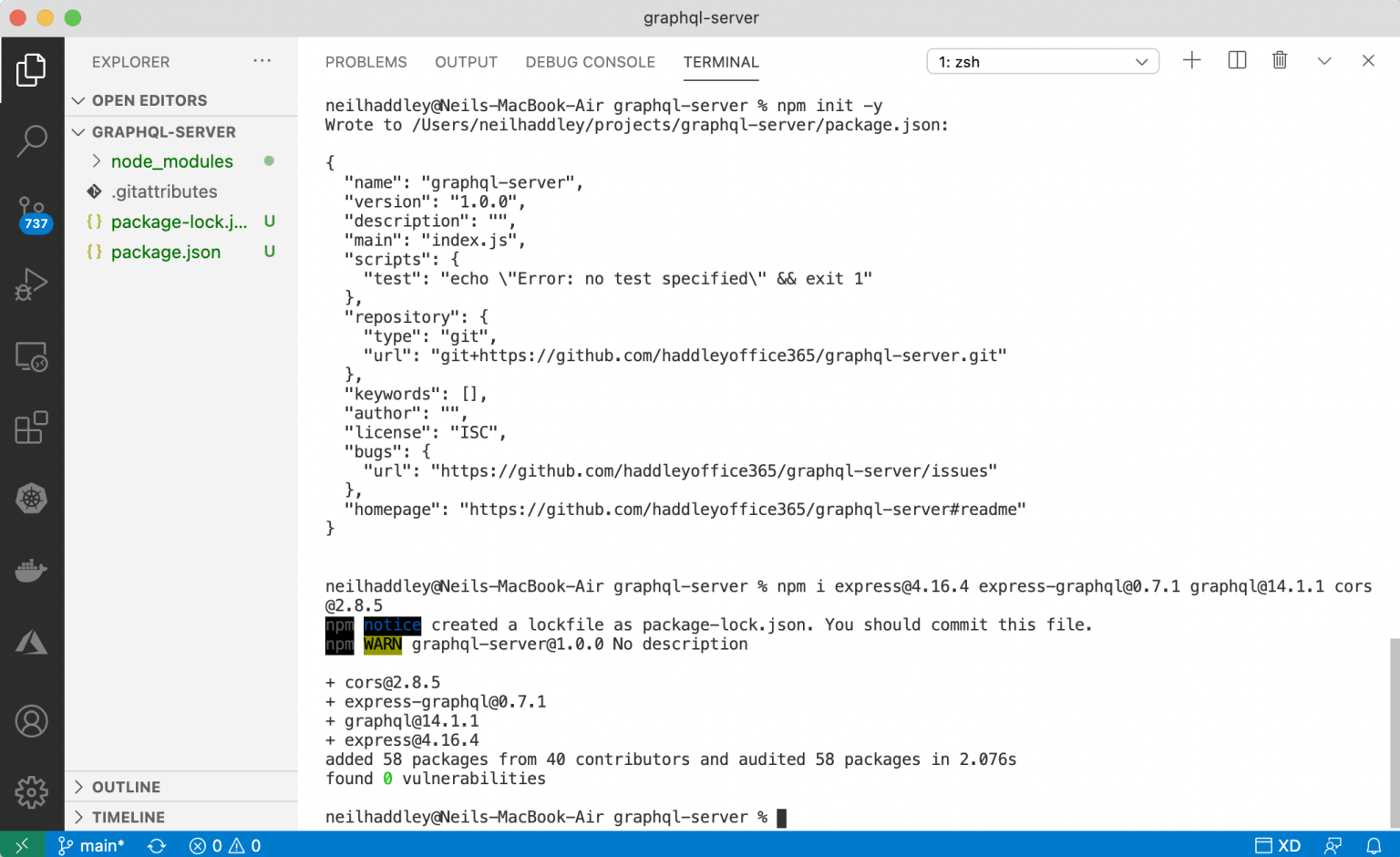 npm i