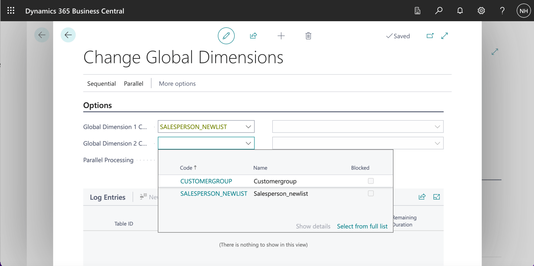 I set the Global Dimension 1 Code to CUSTOMERGROUP