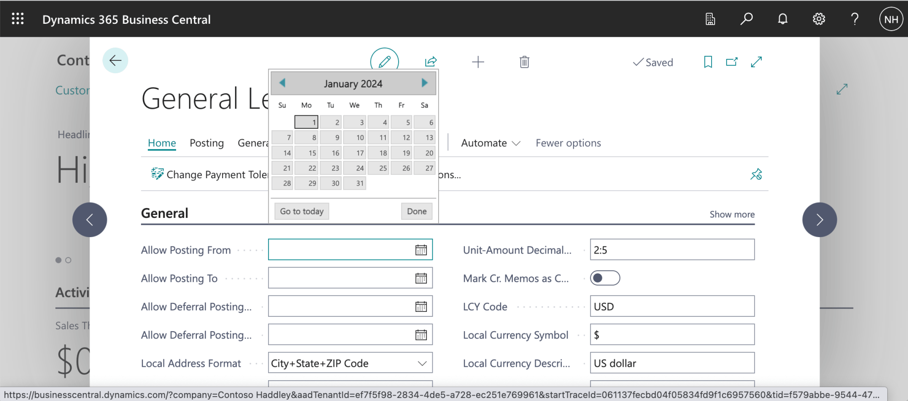 I scrolled up to the General tab. I updated the Allow Posting From setting