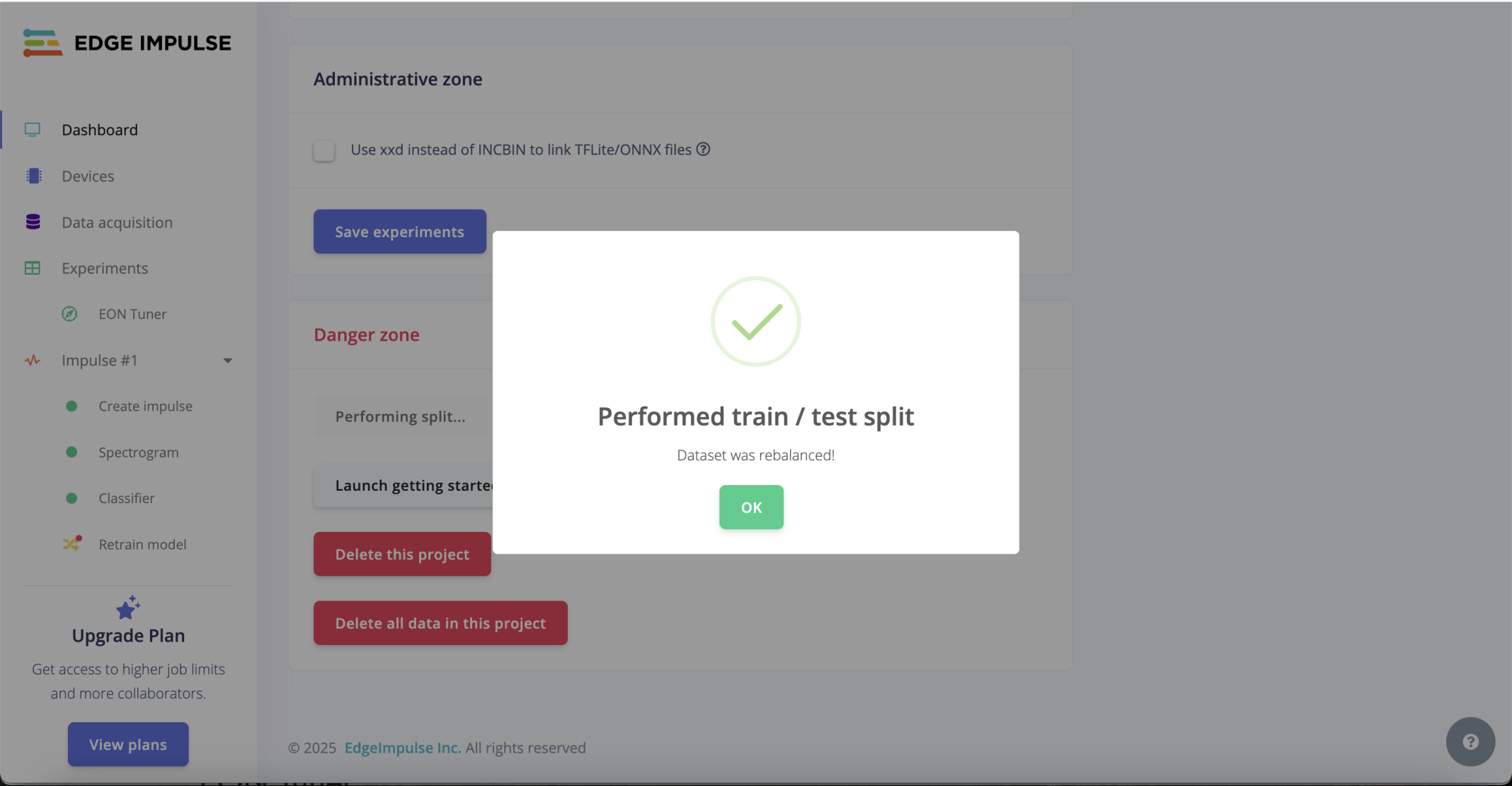I clicked the OK button