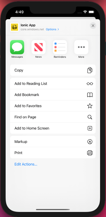 Add to Home Screen