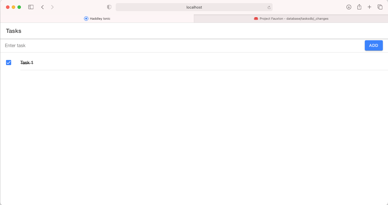 Task 1 update has been replicated to Safari
