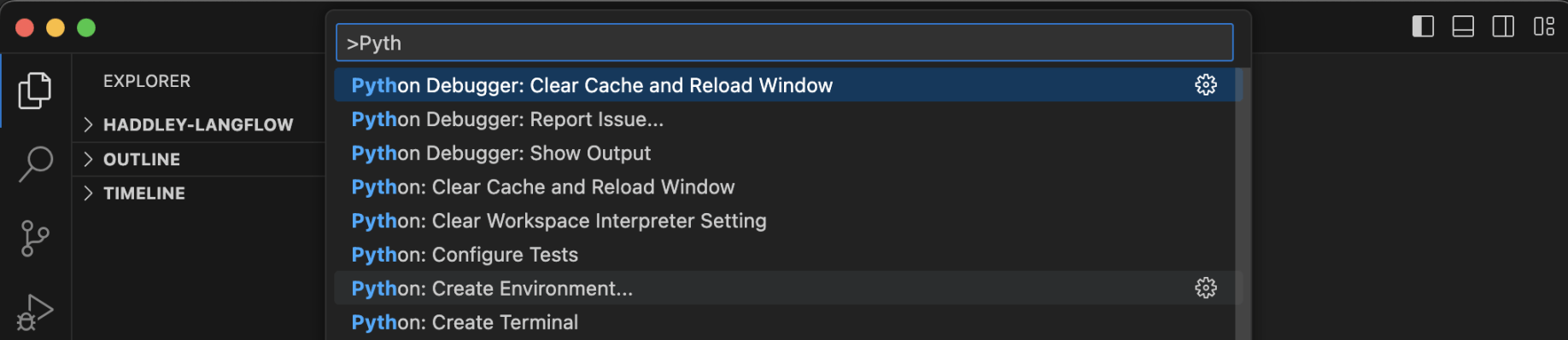 I used the Visual Studio Code Python Extension to create a Python Environment