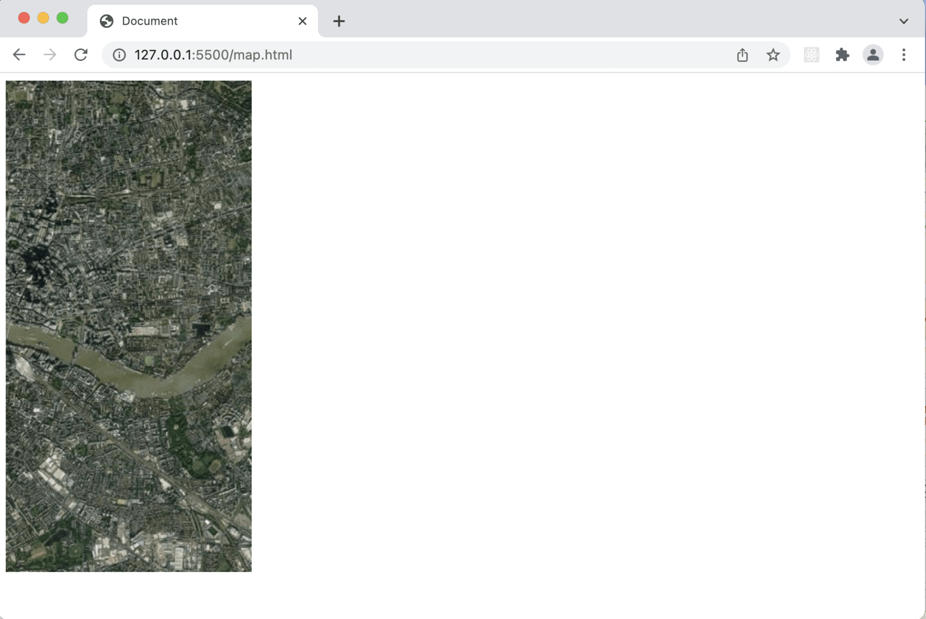 display a given area
