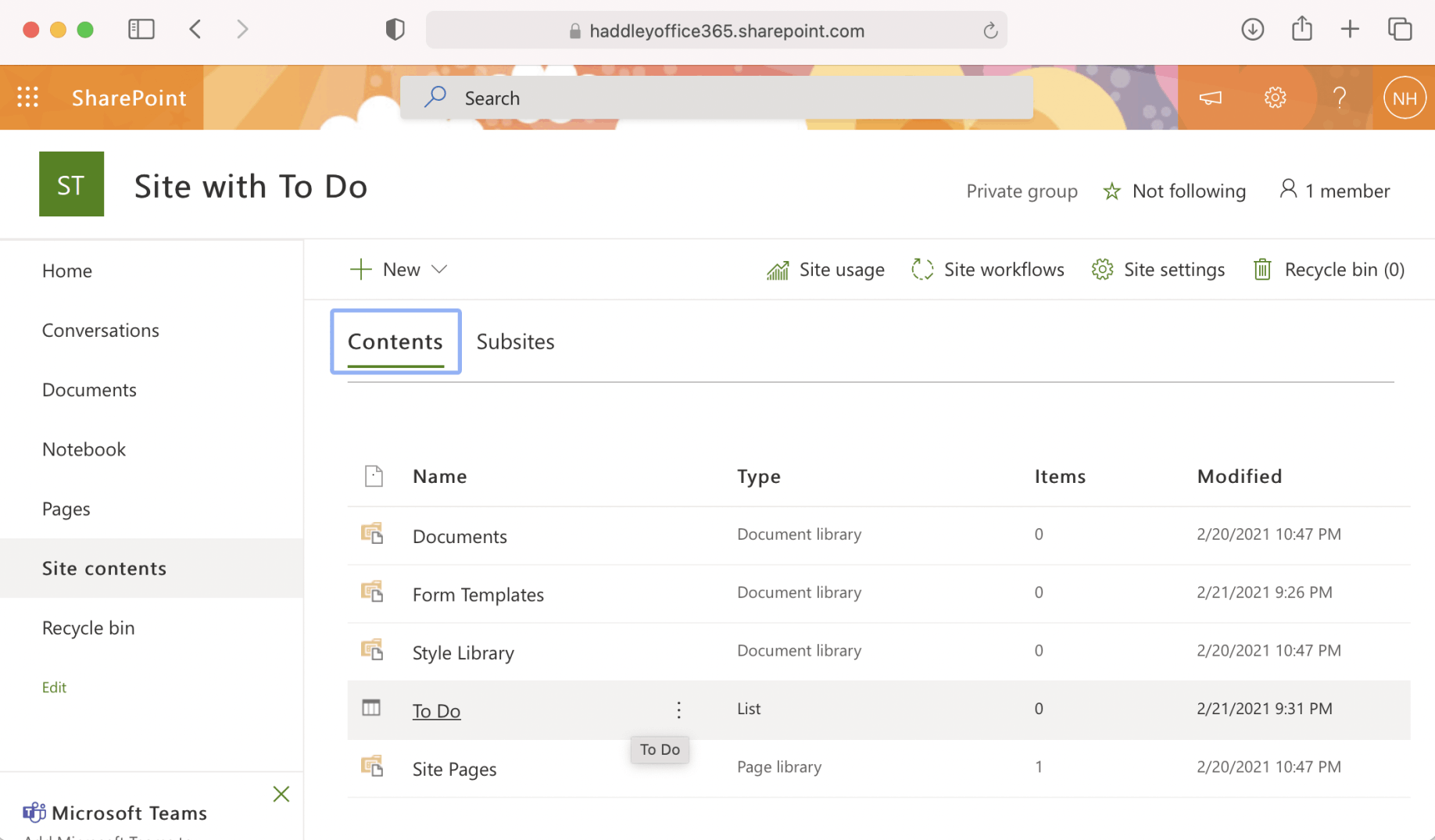 *New* Site with To Do List