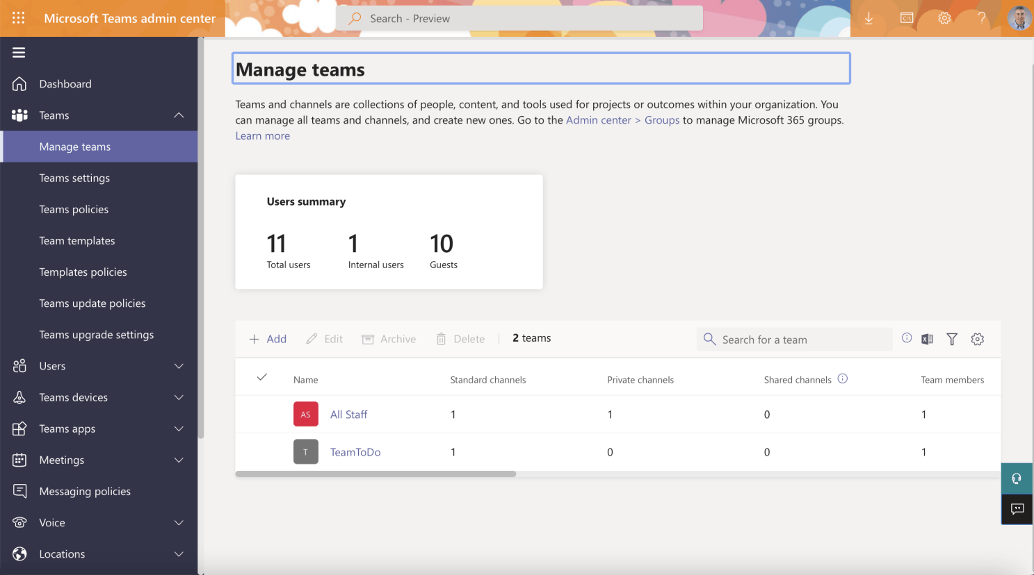 Teams Site created