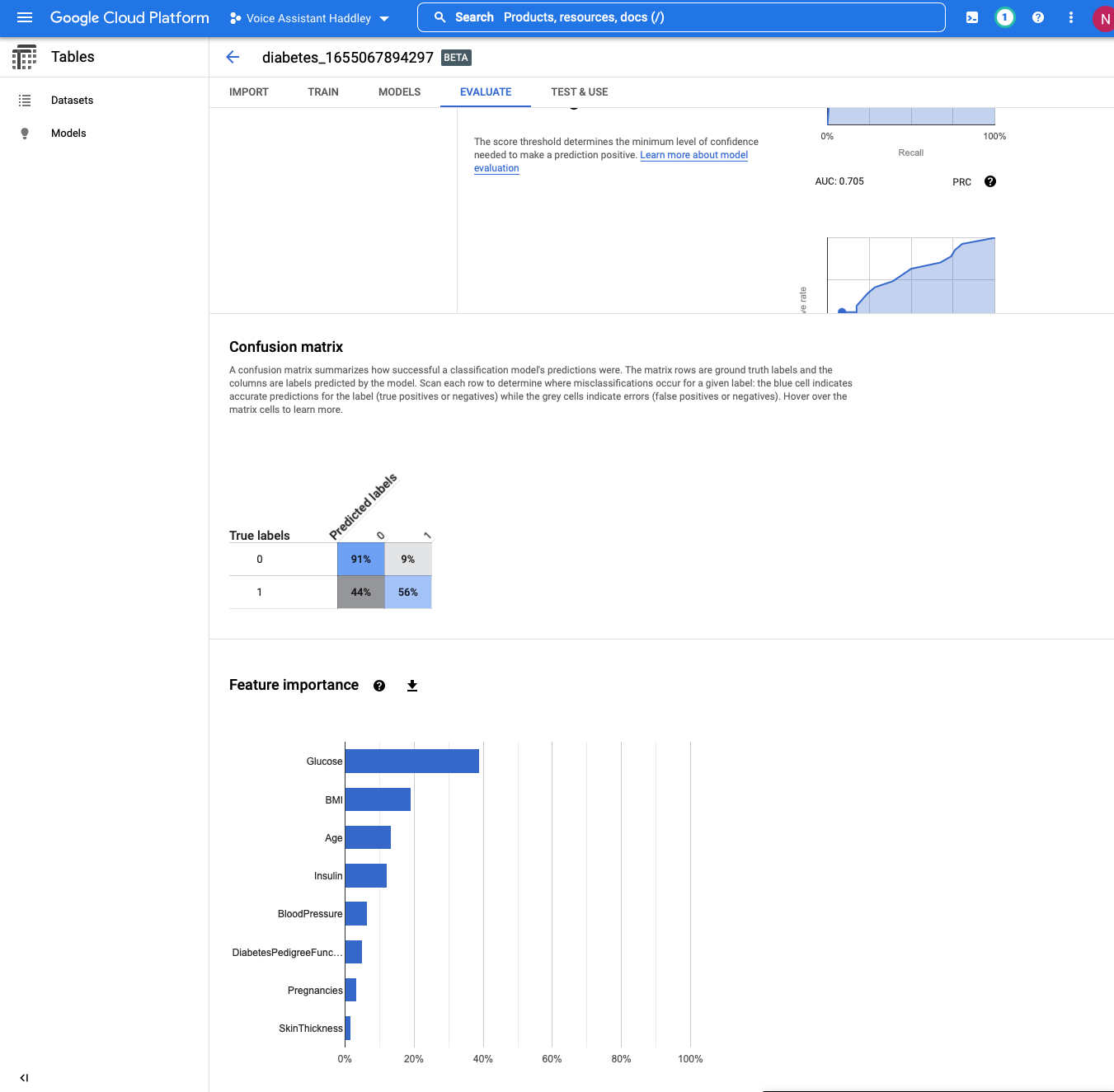 I reviewed the Feature importance summary