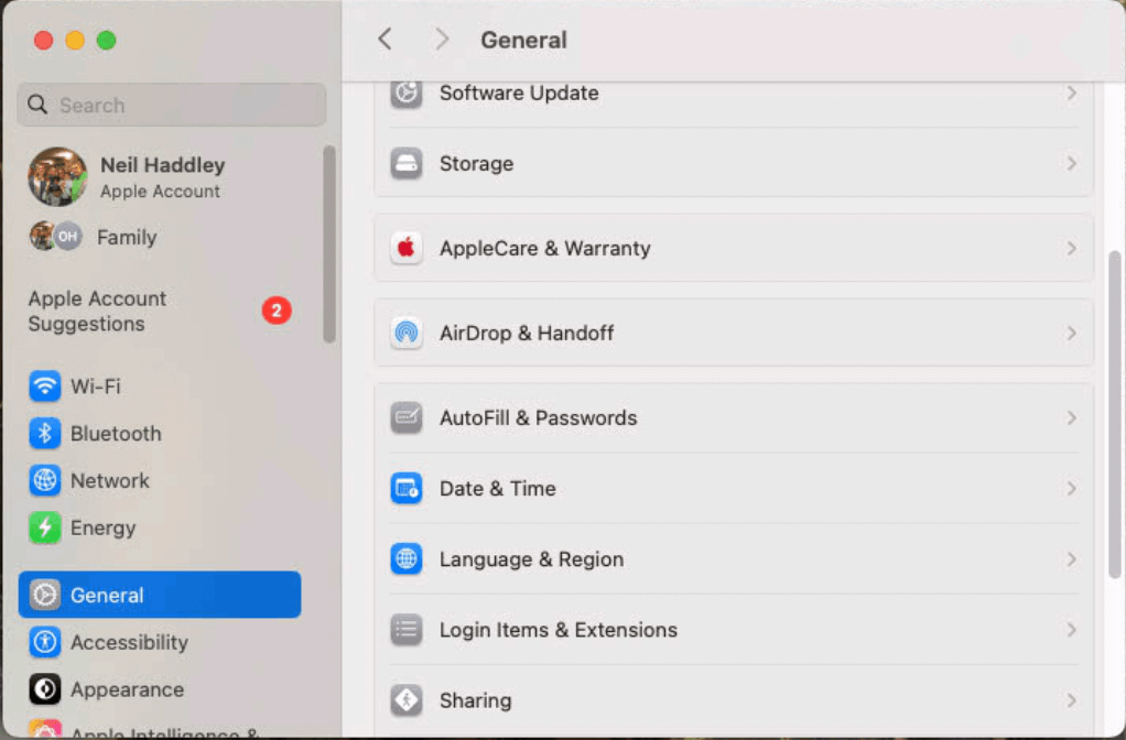 I clicked on the apple | System Setting | General | Sharing menu item on the machine I wanted remote access to.