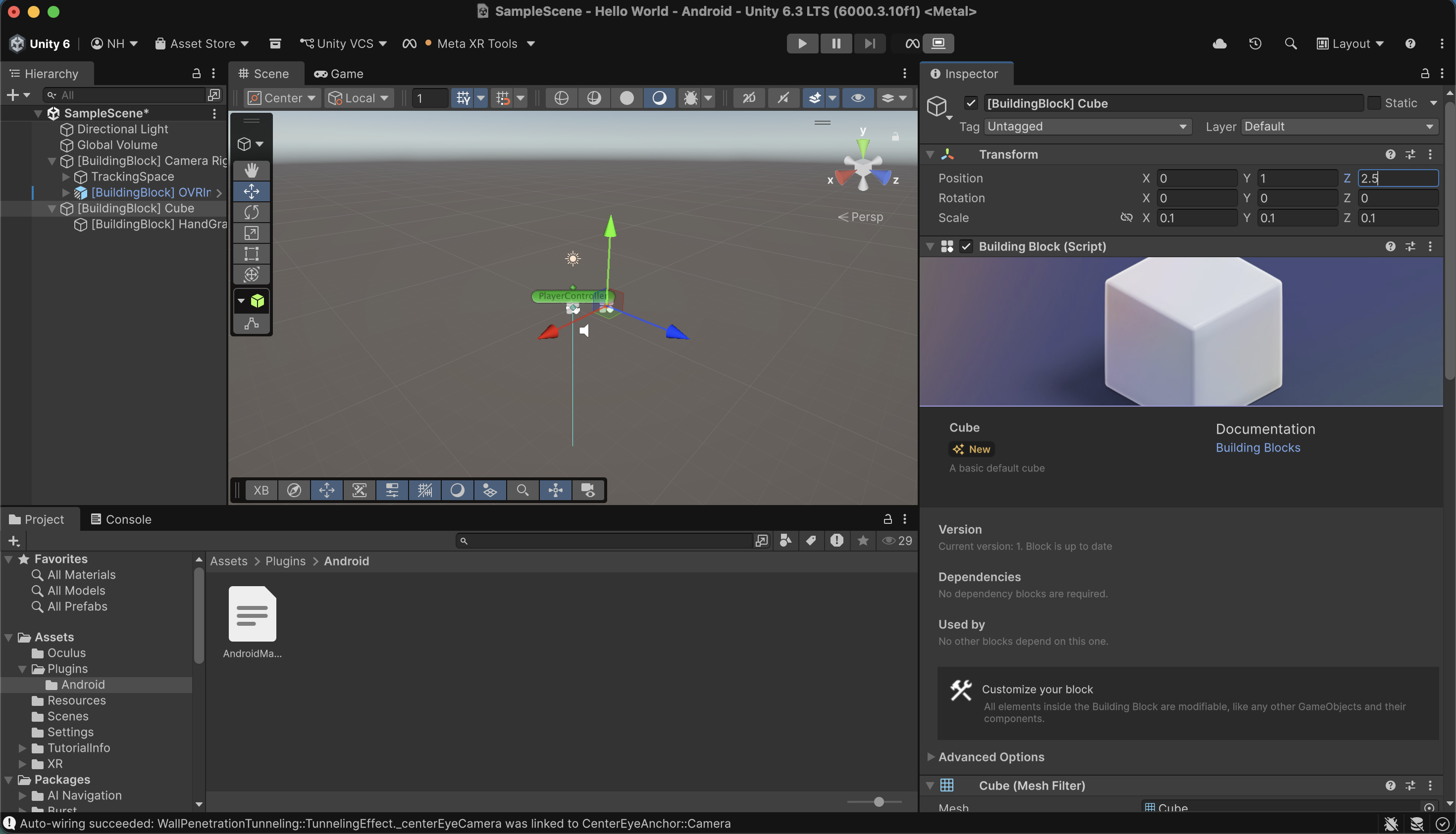 I updated the position of the cube