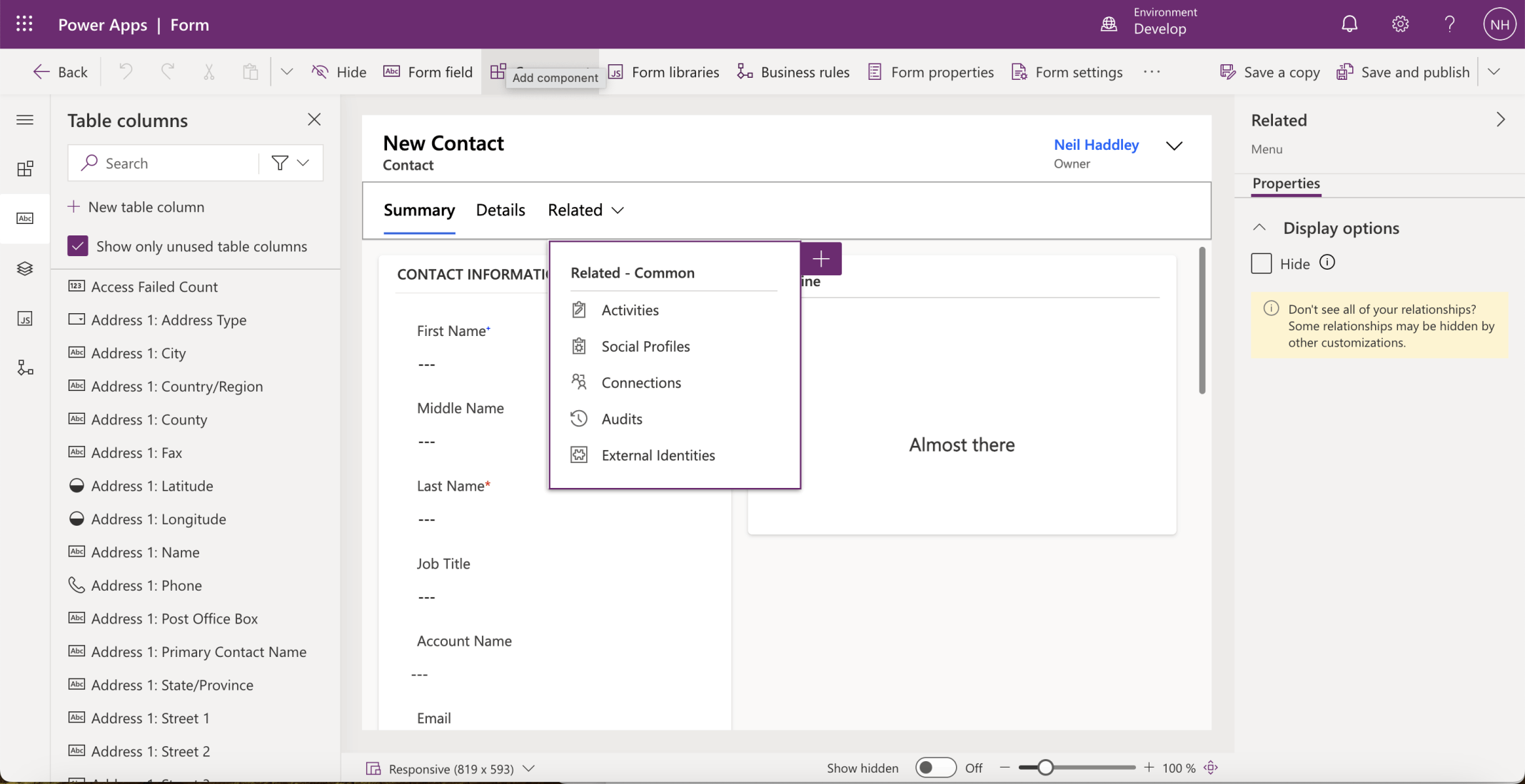 The Main form included a Timeline control