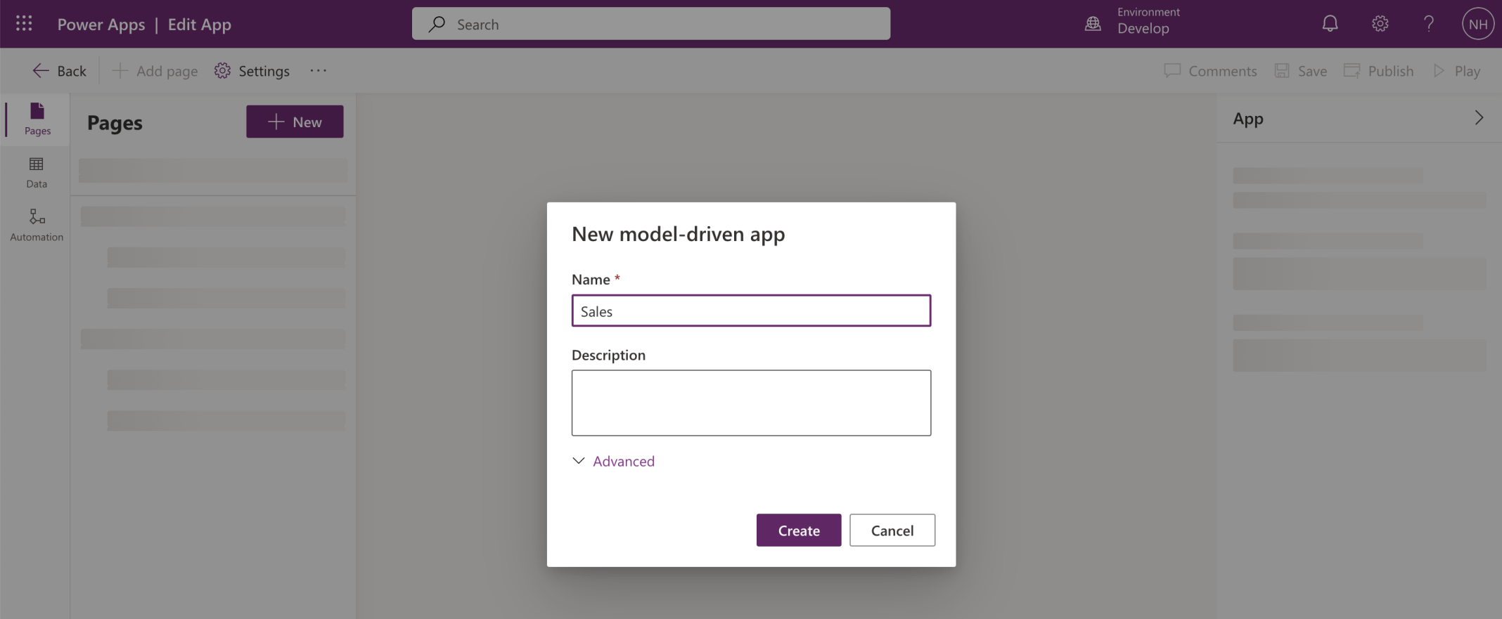 I named the app Sales