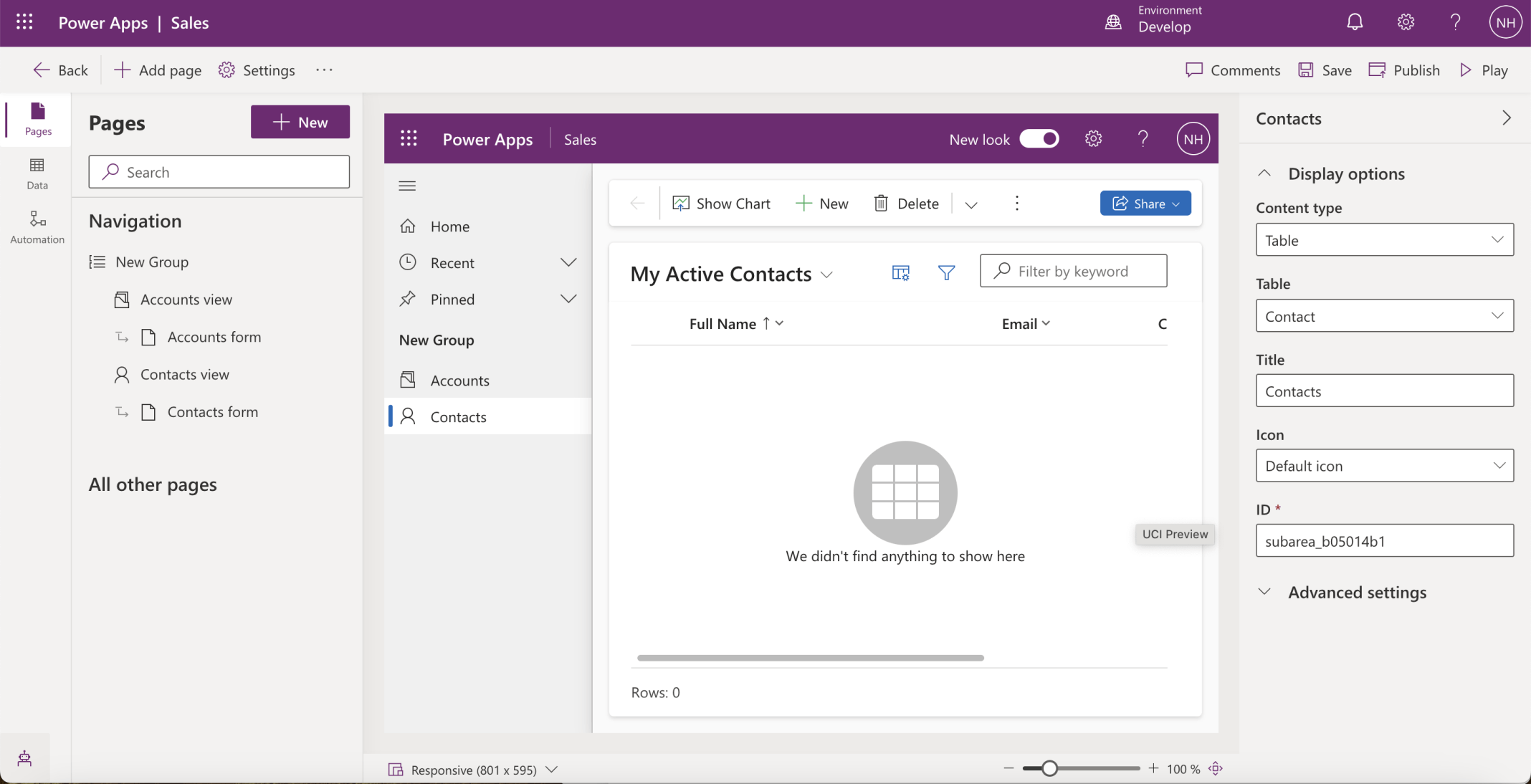 I clicked the Play button