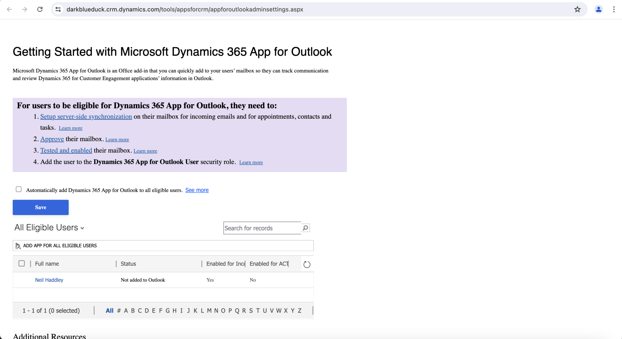 I reviewed the requirements