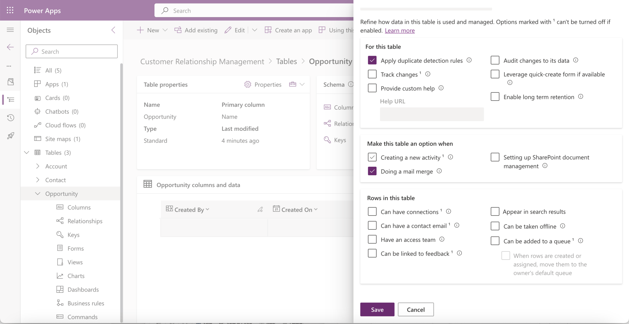 I checked the "Creating a new activity" option