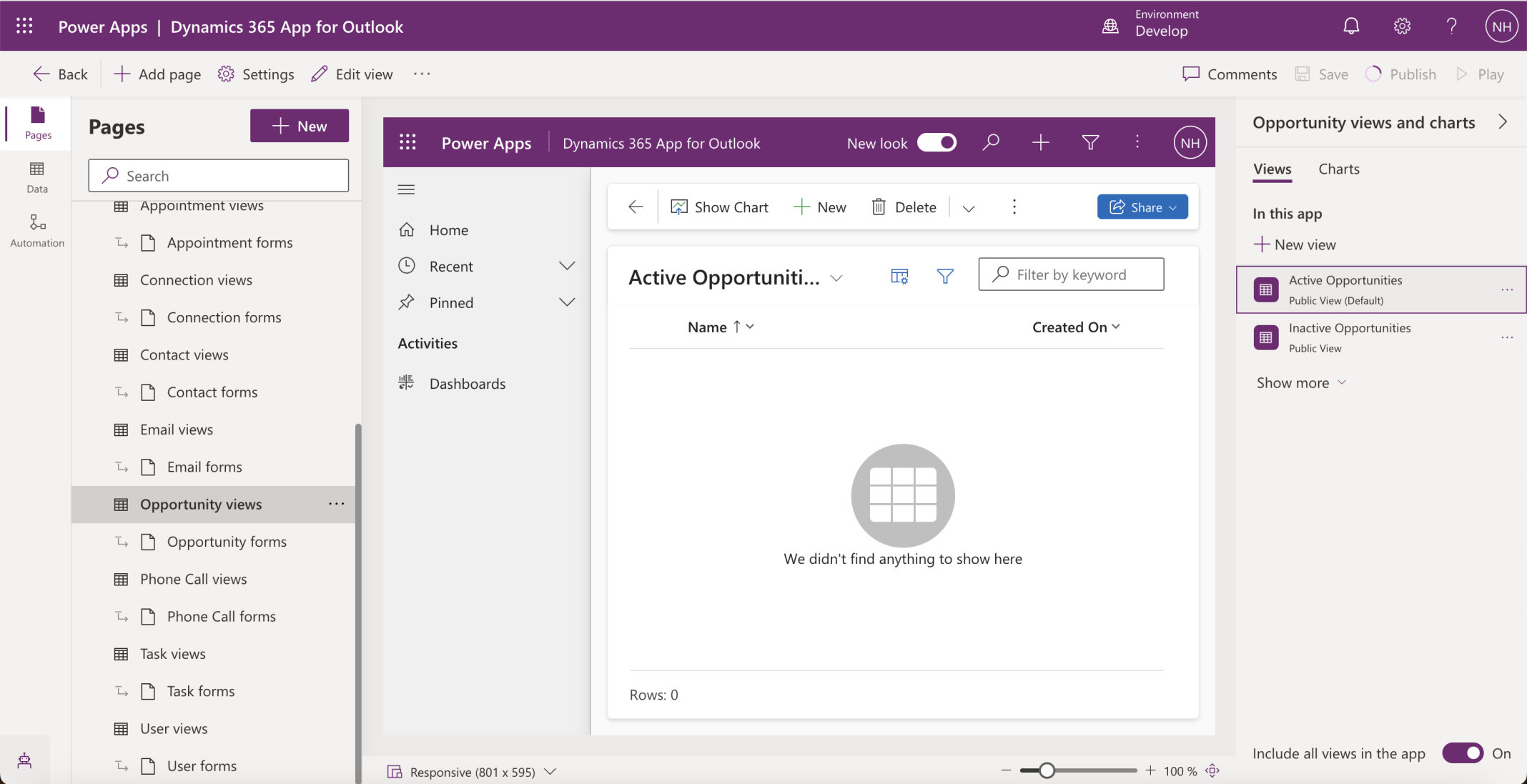 The Opportunity page was created