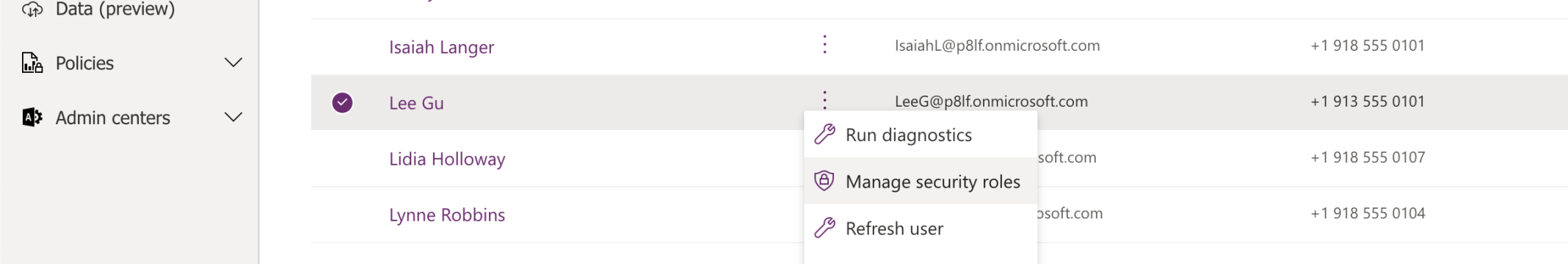 I updated Lee Gu's security roles