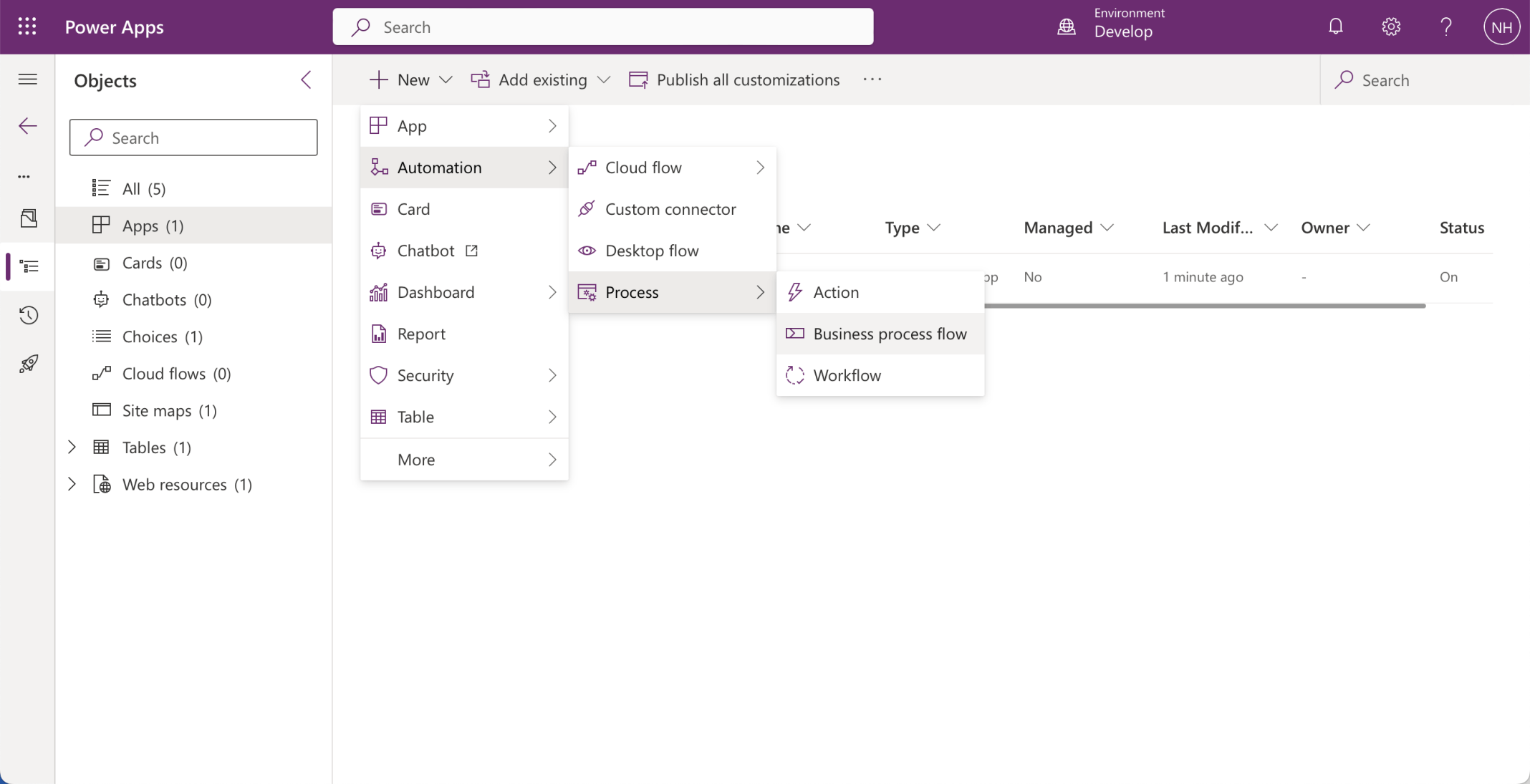 I created a Business process flow to provide some guidance to the user