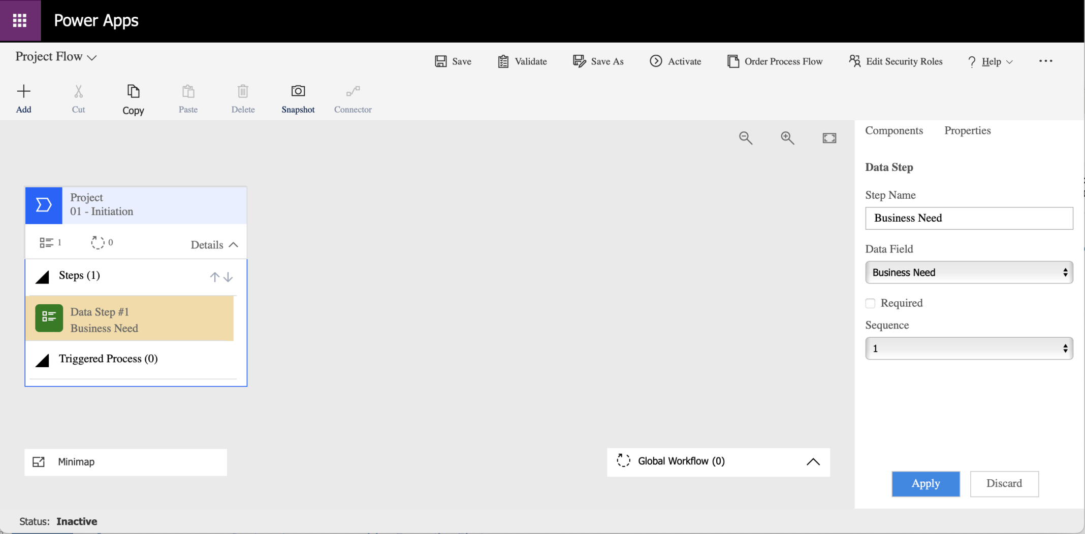 Notice that the Step Name was automatically updated to match the selected Data Field (Column)