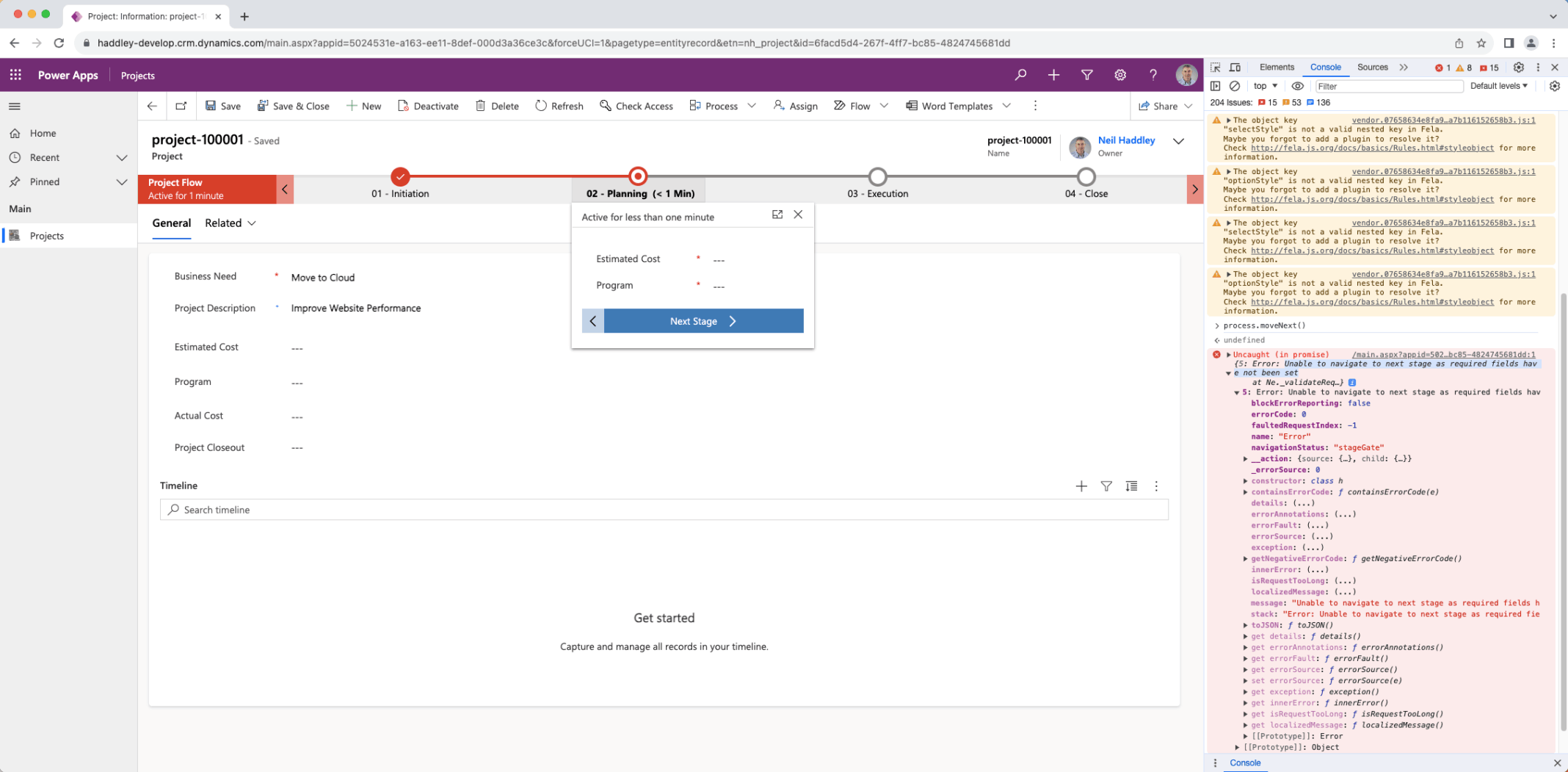process.moveNext()
