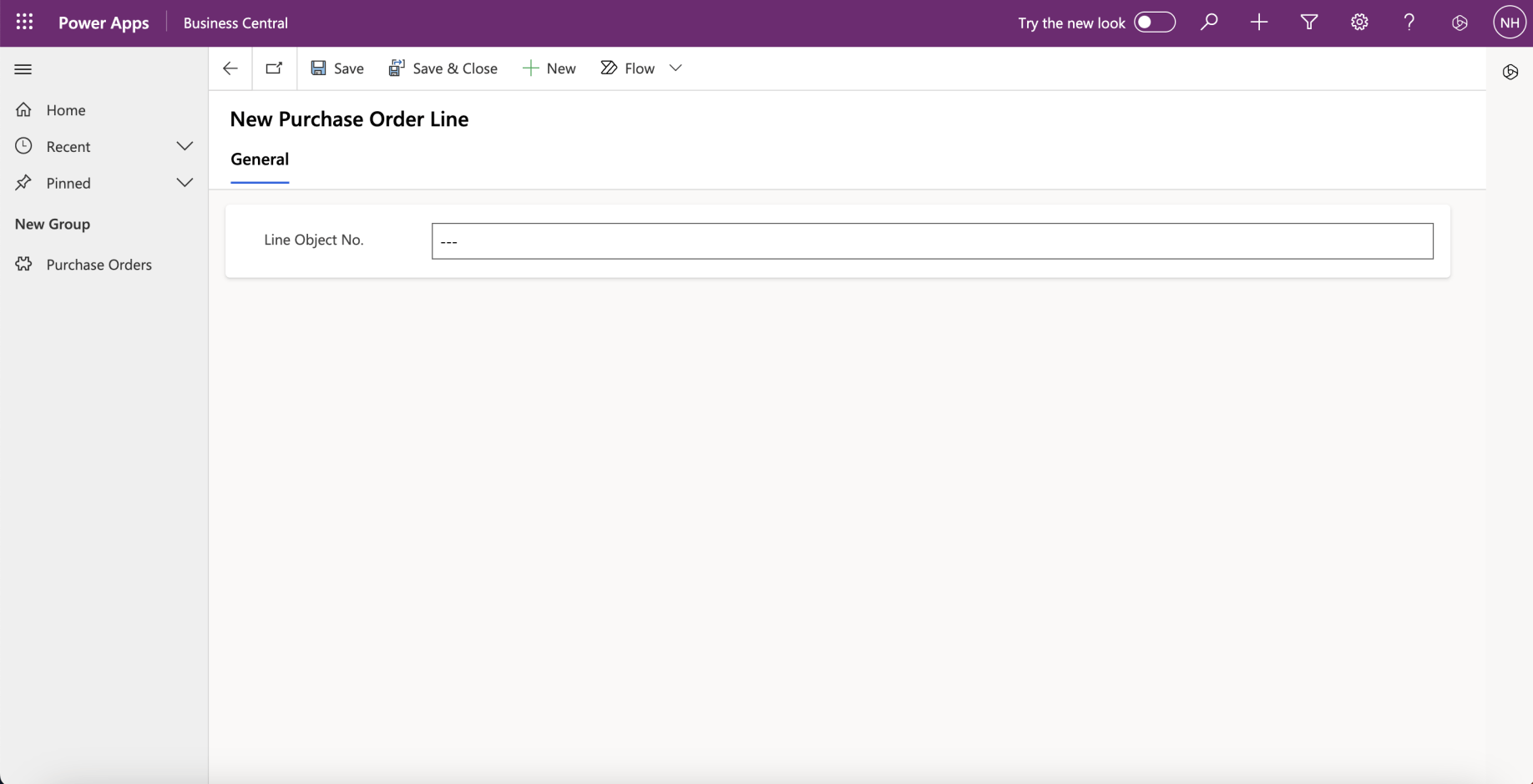 I clicked the Save button and the application generated an error.