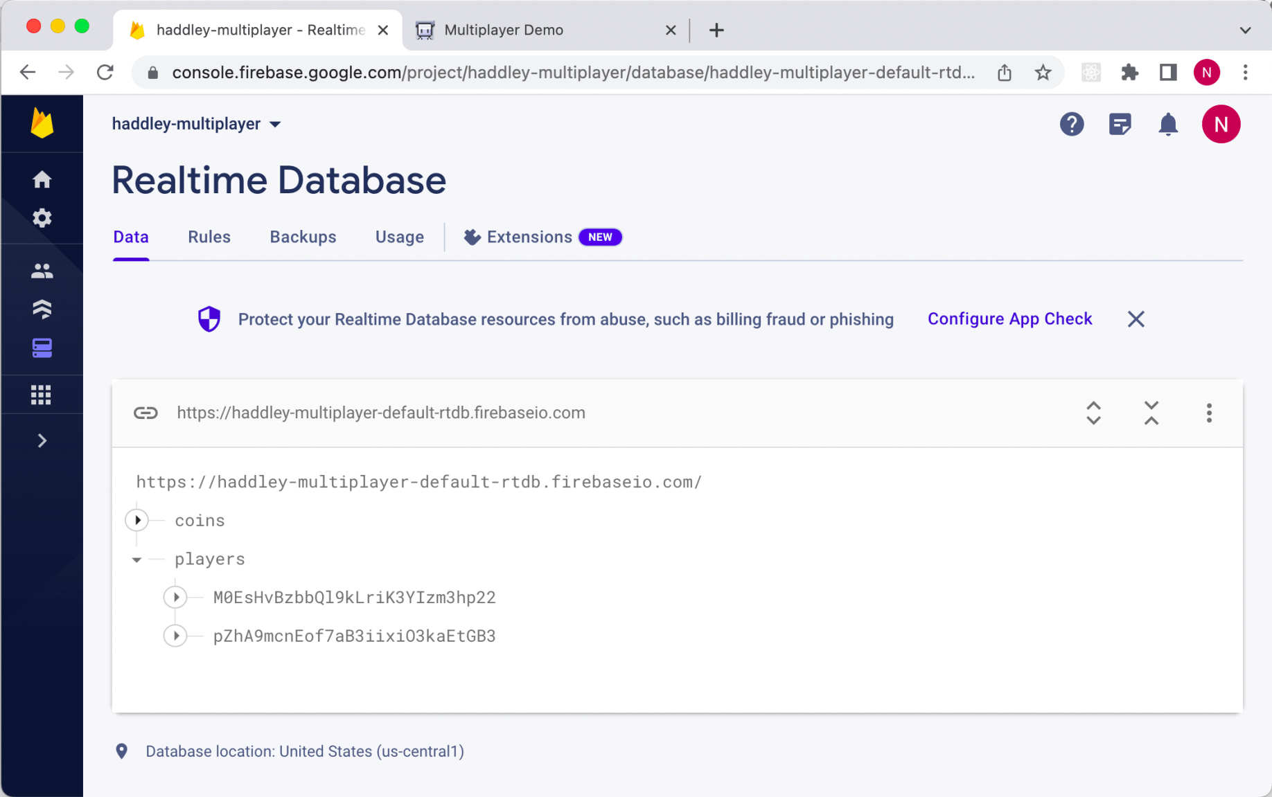 Realtime Database