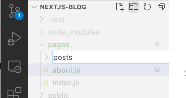 creating a posts folder