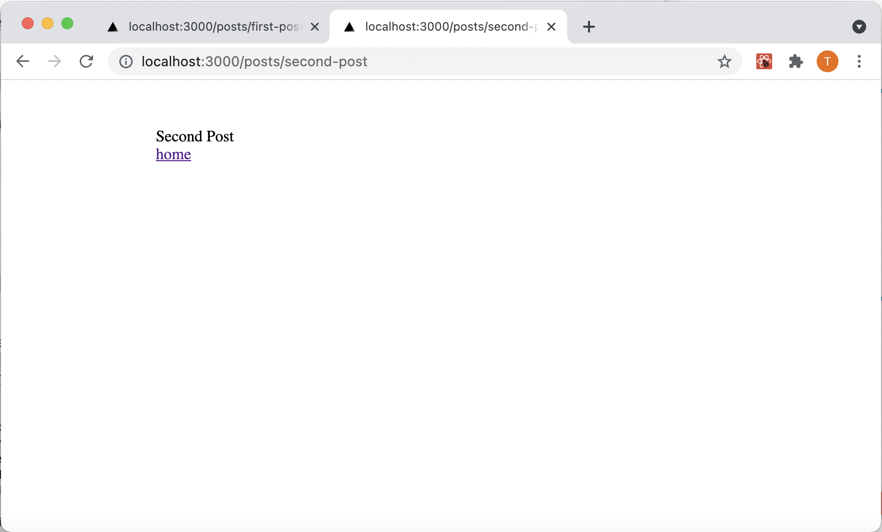 second-post page with styled-component added