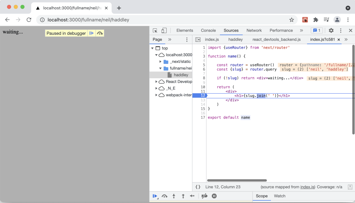 Client-side code