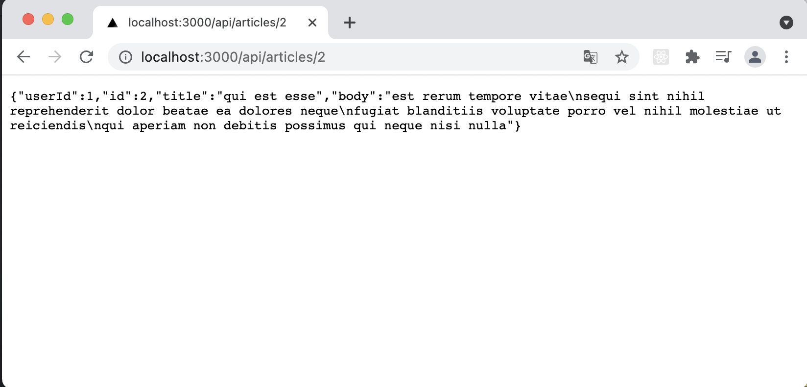 Dynamic API Route