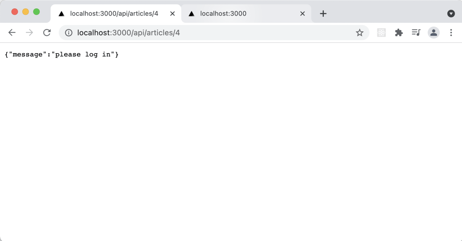 /api/articles/4 is now protected