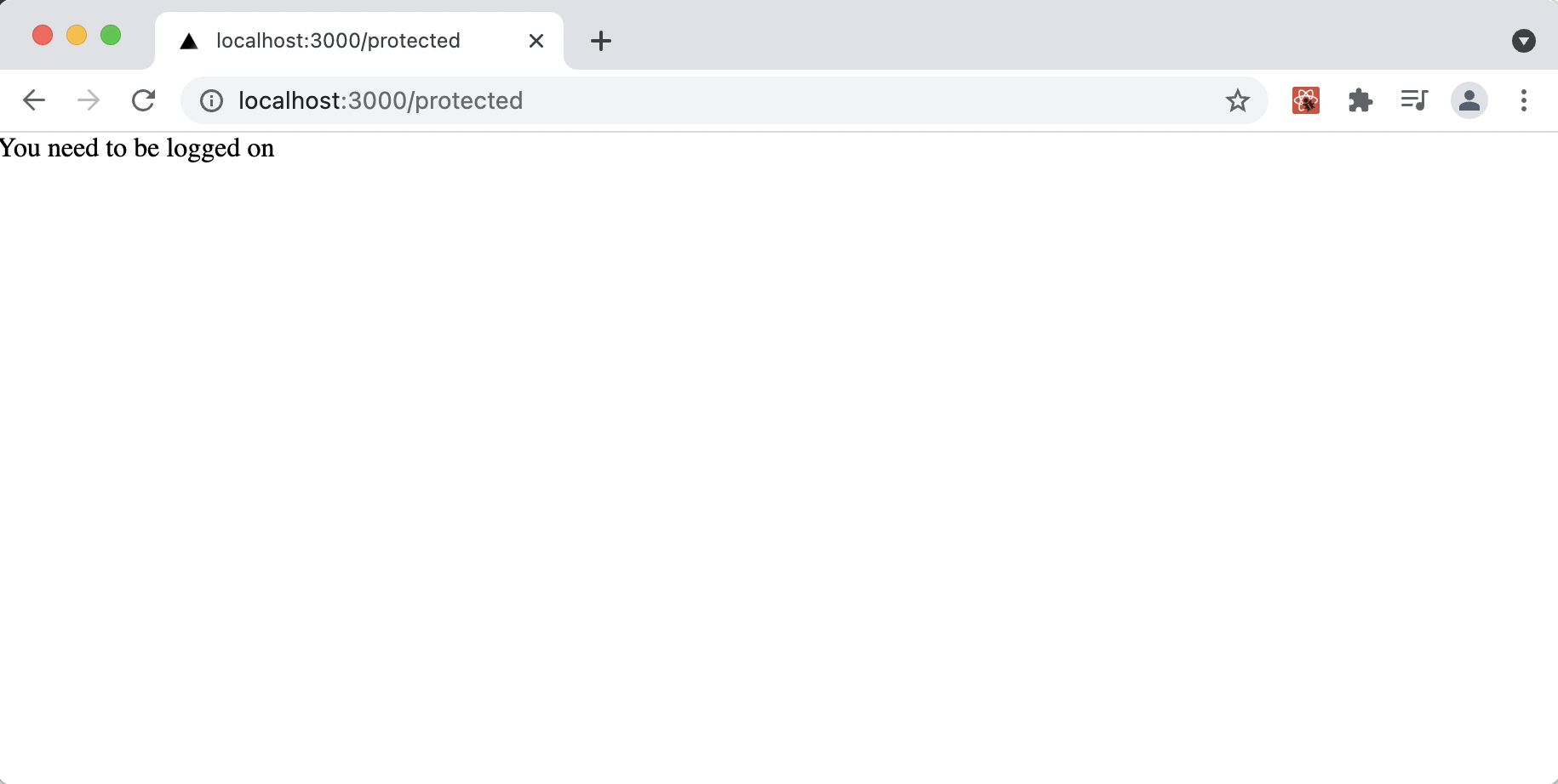 page /protected is now protected (client-side)