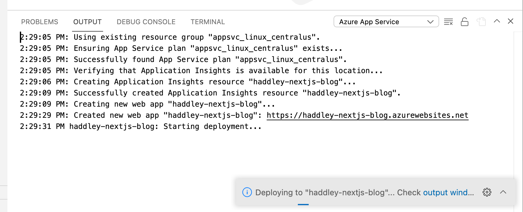 Deploying
