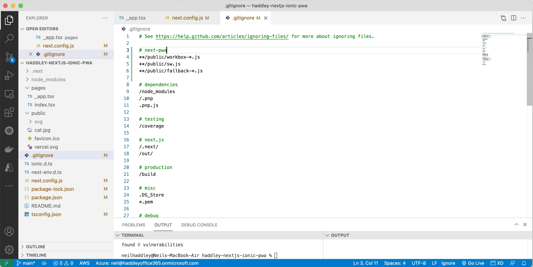 update gitignore so that generated files are ignored