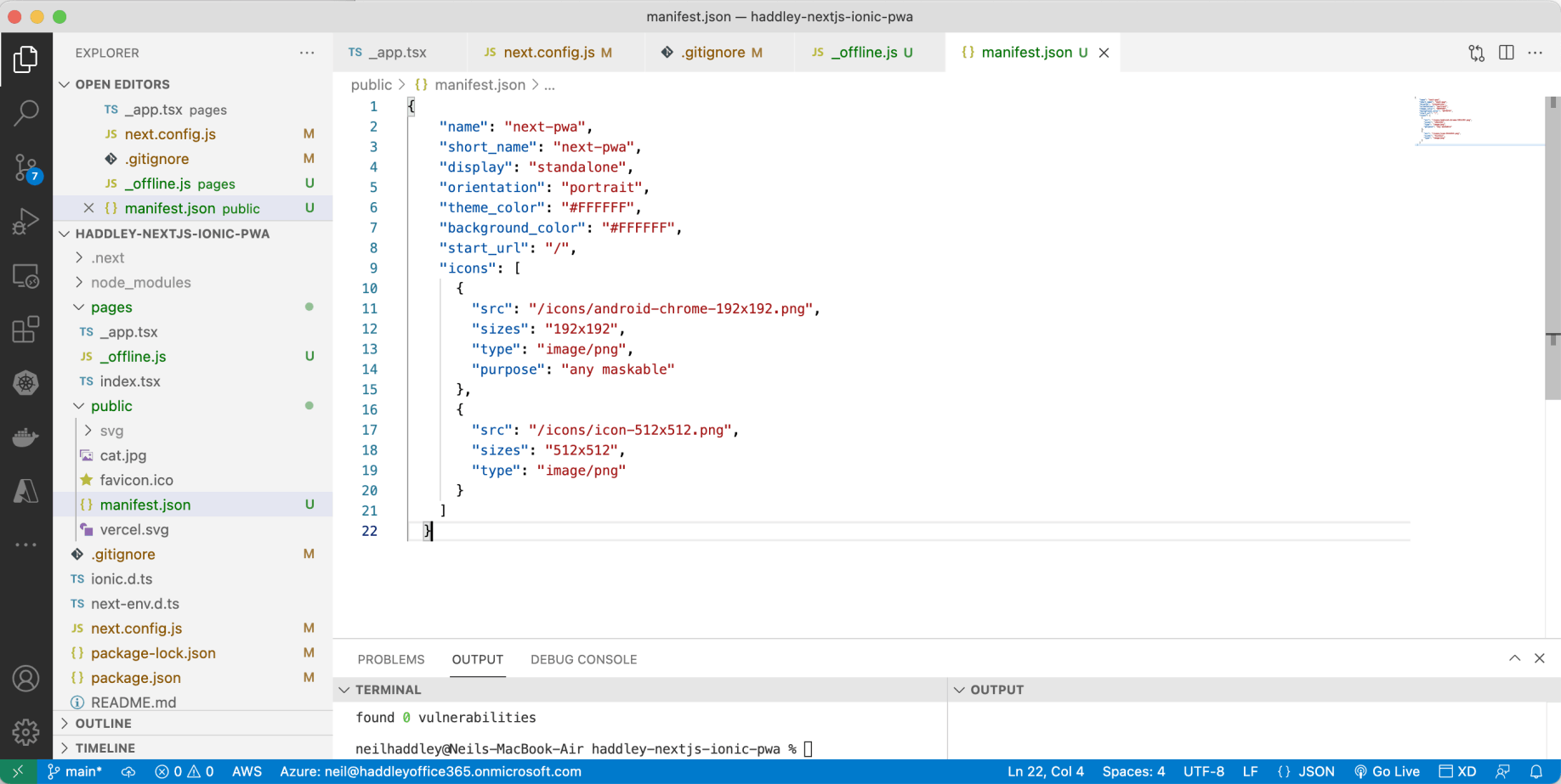 add a manifest.json file (so that app can be installed)