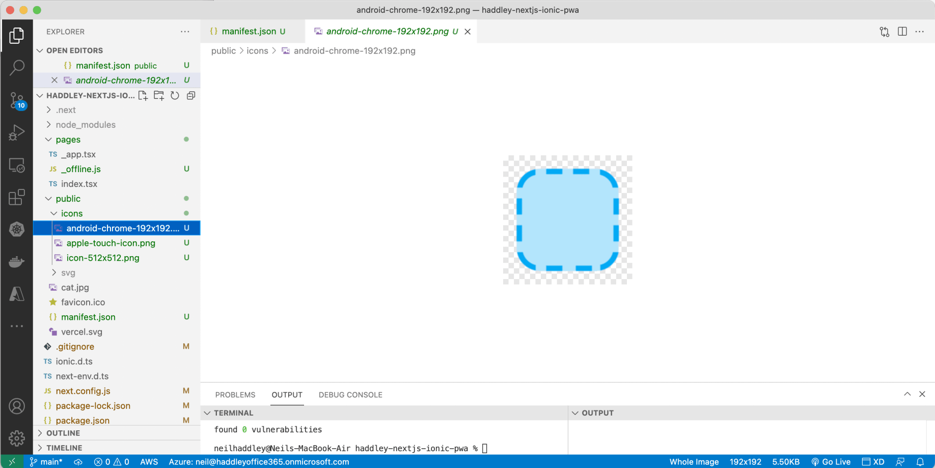 include the icons referenced in the manifest.json