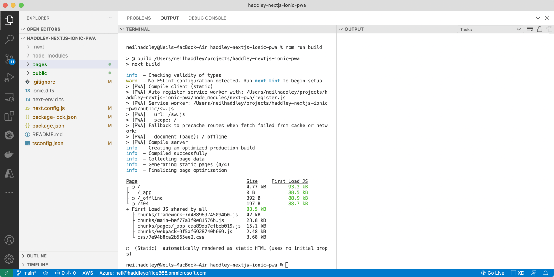 npm run build