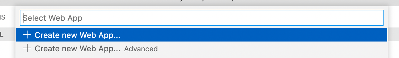 Create Azure Web App
