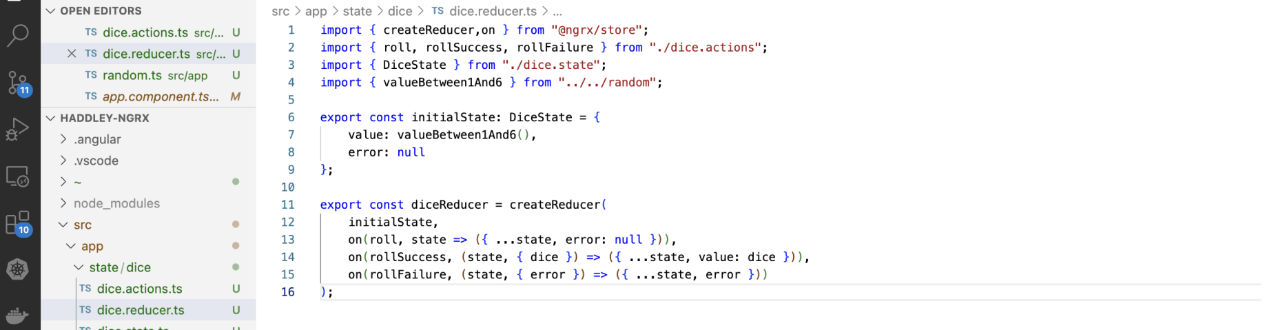 diceReducer