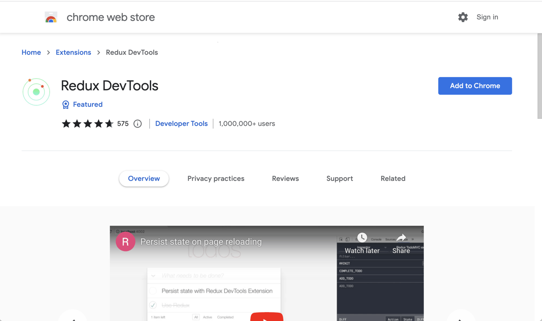 chrome devtools extension