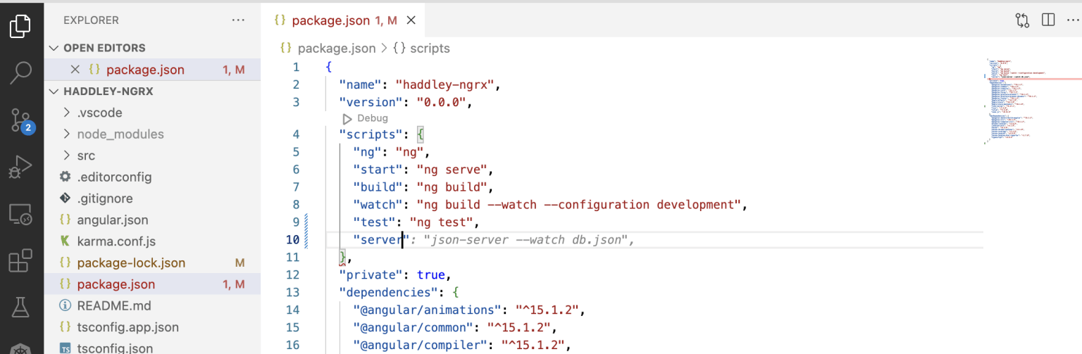 Github co-pilot suggested an addition to the scripts section of package.json