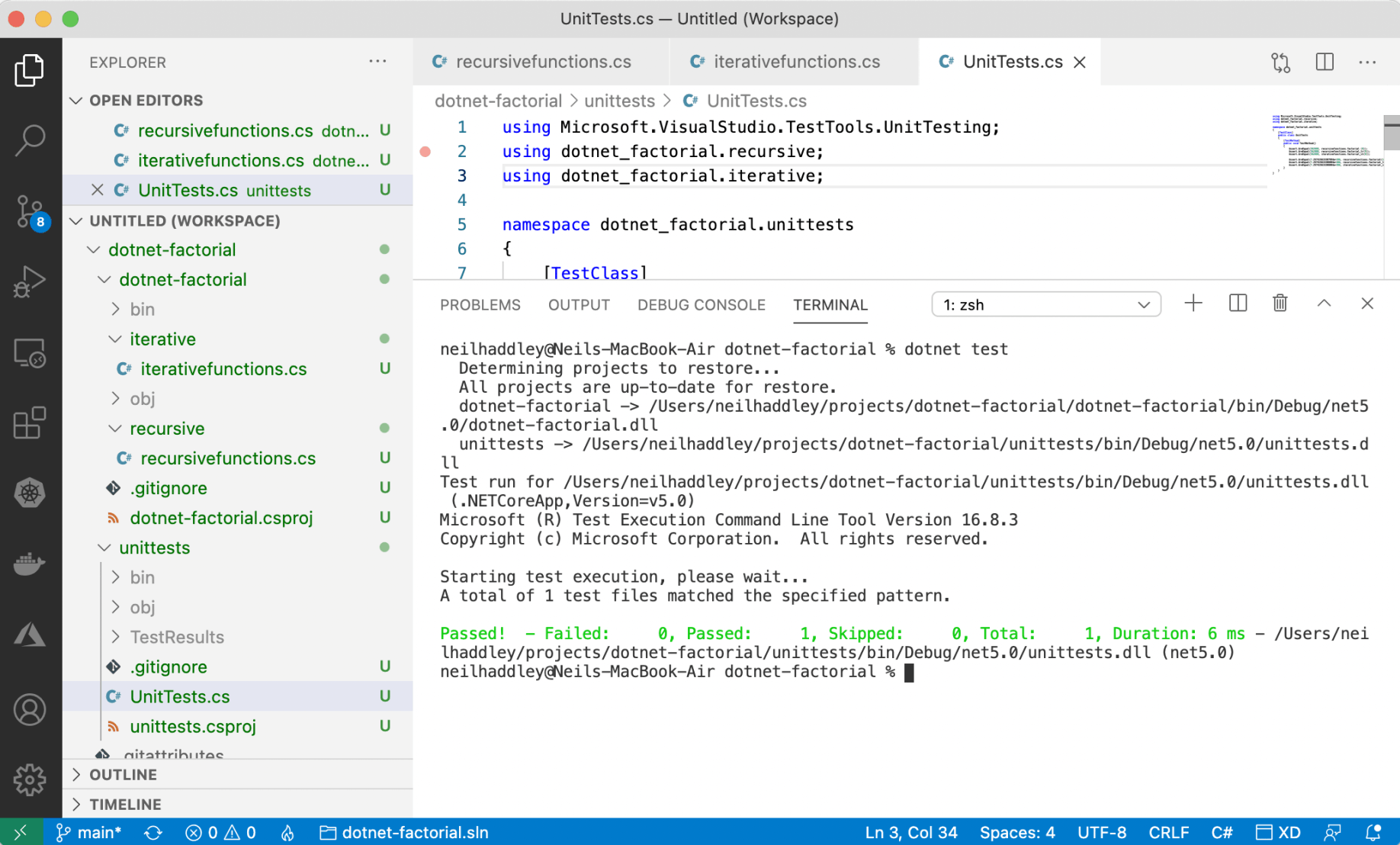 dotnet test