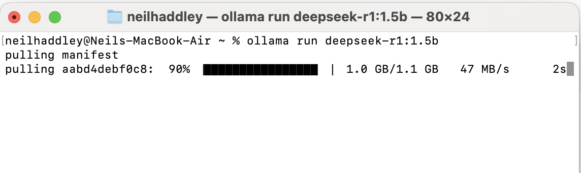 ollama run deepseek-r1:1.5b