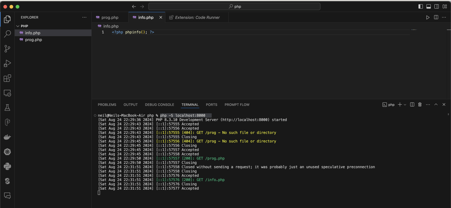 phpinfo()