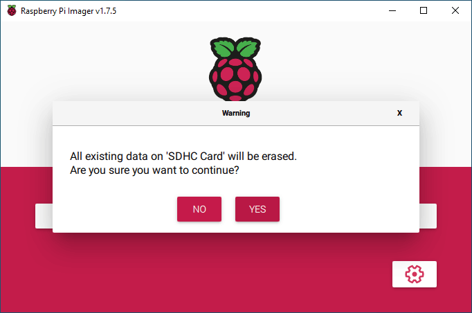 I did want to erase the SD Card