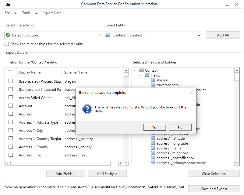 I exported the contents of the Contacts list