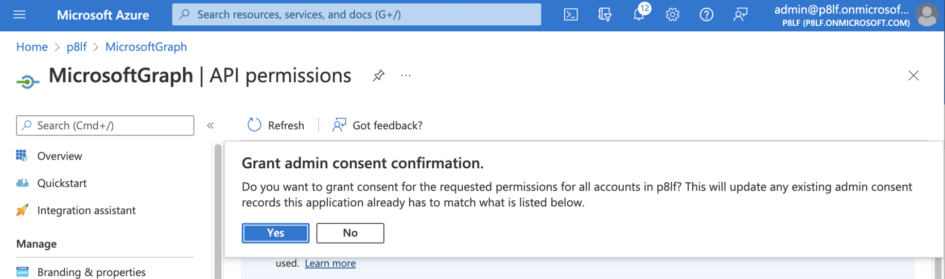 I granted consent