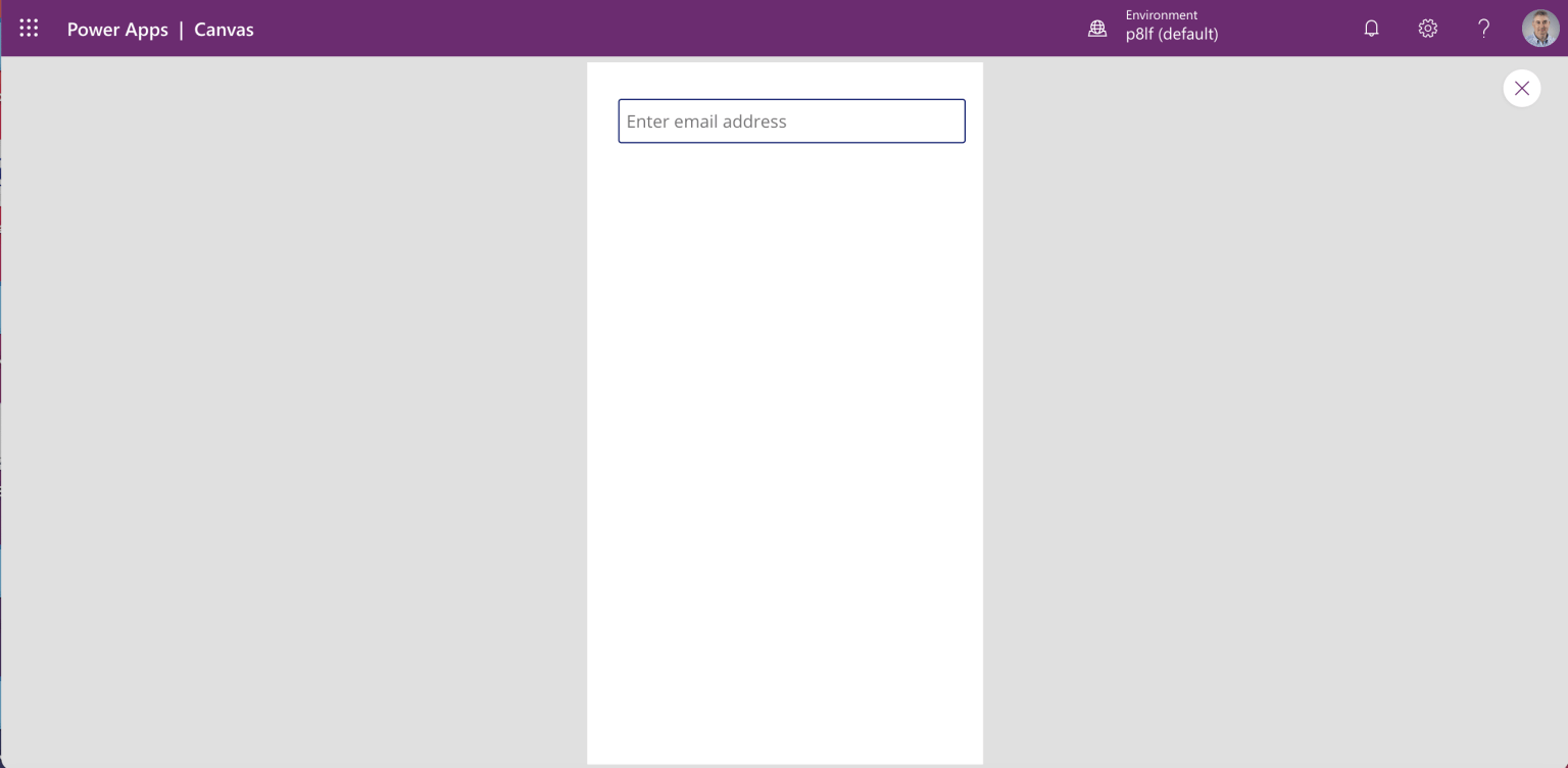 I ran the Profiles app and entered an email address